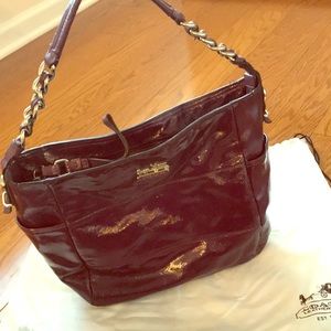 Deep purple Coach bag